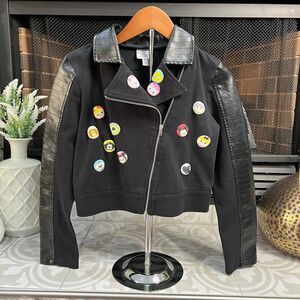 D-Signed by Disney Moto Jacket Girls Size Small 7/8